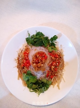 蒜蓉粉丝金针菇-超简单快手菜