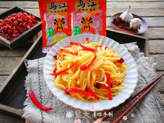 酸辣乌江萝卜土豆丝的做法