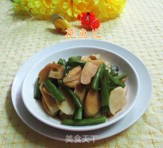 梅豆拌鞭笋的做法