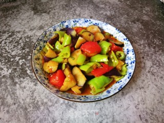 青椒烧茄子的做法