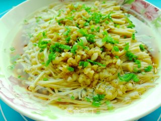 蒜蓉金针菇的做法
