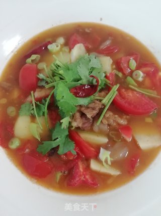 小满日食记筋头巴脑炖西红柿