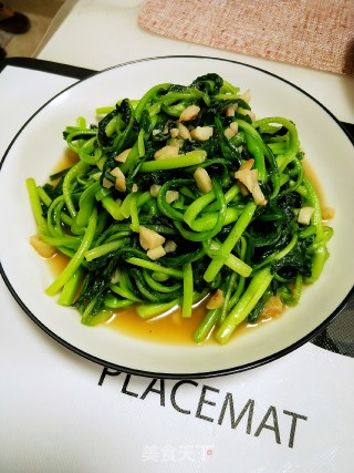 蒜爆鸡毛菜的做法
