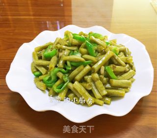 青椒炒酸豆角的做法