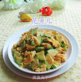 西葫芦炒鸭蛋的做法