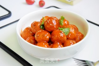 茄汁萝卜丸子的做法