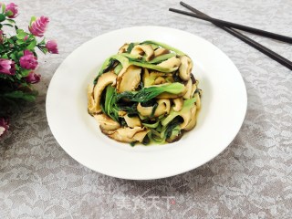 青菜拌香菇的做法