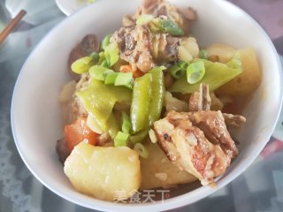 土豆青椒烧鸡块的做法