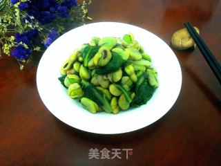甜菜蚕豆的做法