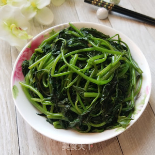 蚝油薯叶的做法