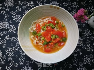 蕃茄西兰花捞面的做法