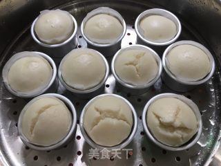 低糖无油米发糕（无泡打粉配方~）的做法