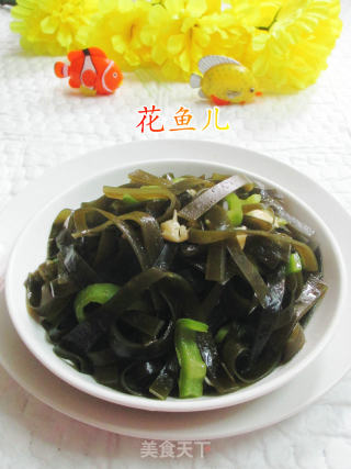青椒炒海带的做法