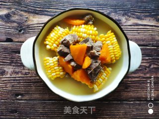 肉食 荤菜 南瓜玉米骨头汤的做法