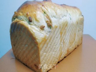 香葱肉松吐司的做法