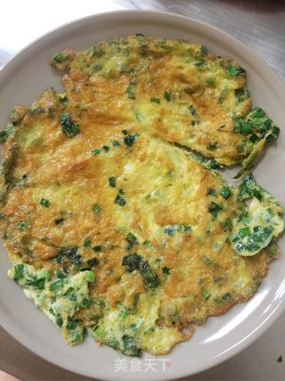 韭菜蛋饼的做法