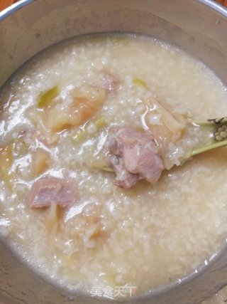 客家菜干咸排骨粥