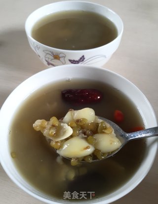 百合绿豆糖水的做法