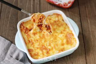 辣白菜芝士焗饭