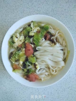 西红柿汤面的做法