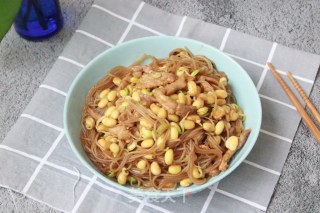 粉丝肉丝炒豆嘴的做法