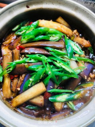咸鱼茄子煲的做法