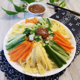 麻酱素凉面的做法