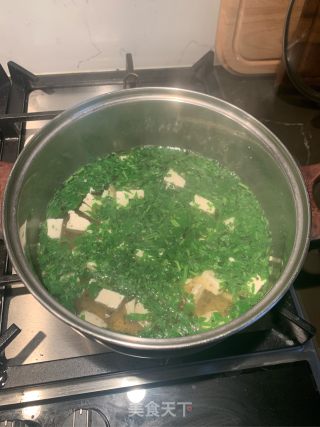 荠菜豆腐羹的做法