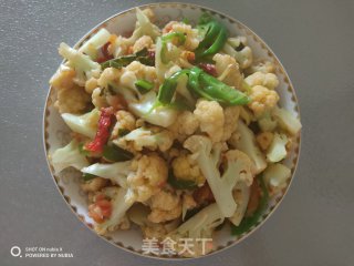 素炒花菜的做法