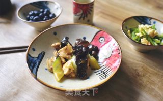鸡肉木耳瓜片的做法