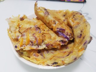 三色蔬菜煎饼的做法