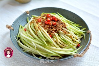 凉拌芥味西葫芦的做法