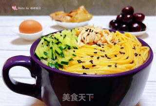 #面条#鸡丝青瓜凉面的做法