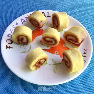 电饭煲蓝莓蛋糕卷的做法