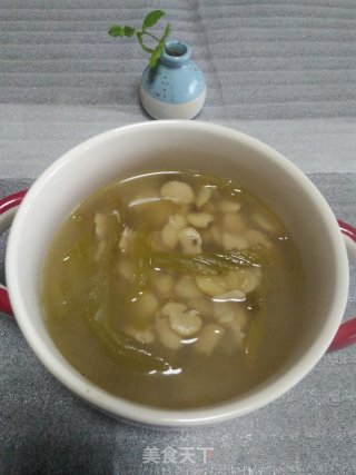 酸菜胡豆瓣汤的做法