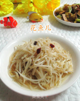 炝炒绿豆芽的做法
