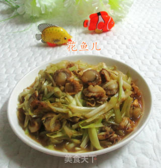 韭菜芽炒扇贝肉的做法