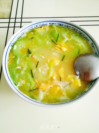 鸡蛋丝瓜汤饭的做法