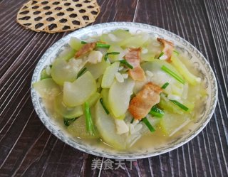 咸肉烧蒲瓜的做法