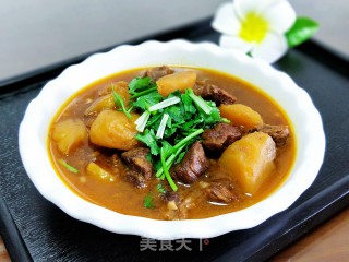 番茄土豆炖牛腩的做法