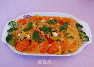 改良版泰式咖喱虾的做法
