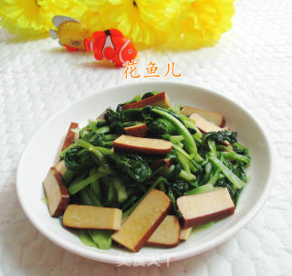 鸡蛋干炒鸡毛菜的做法
