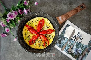 龙虾煎蛋饼的做法