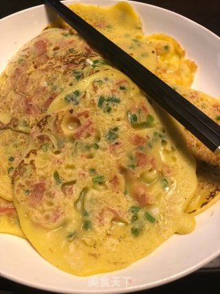 火腿鸡蛋饼的做法