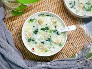 油麦菜馄饨粥的做法