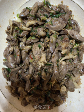 孜然烧烤料炒鸡心