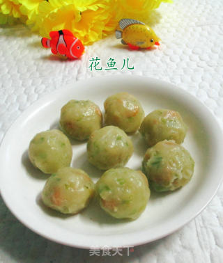 开洋芹菜土豆丸子的做法