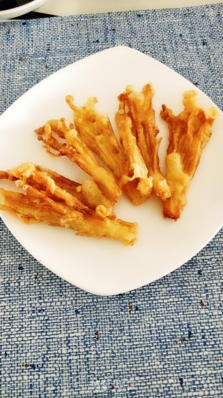 油炸金针菇的做法