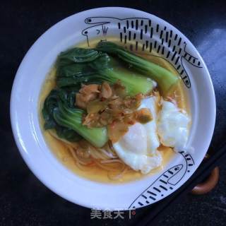 榨菜鸡蛋面的做法