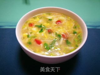 金针菇榨菜蛋花汤的做法
